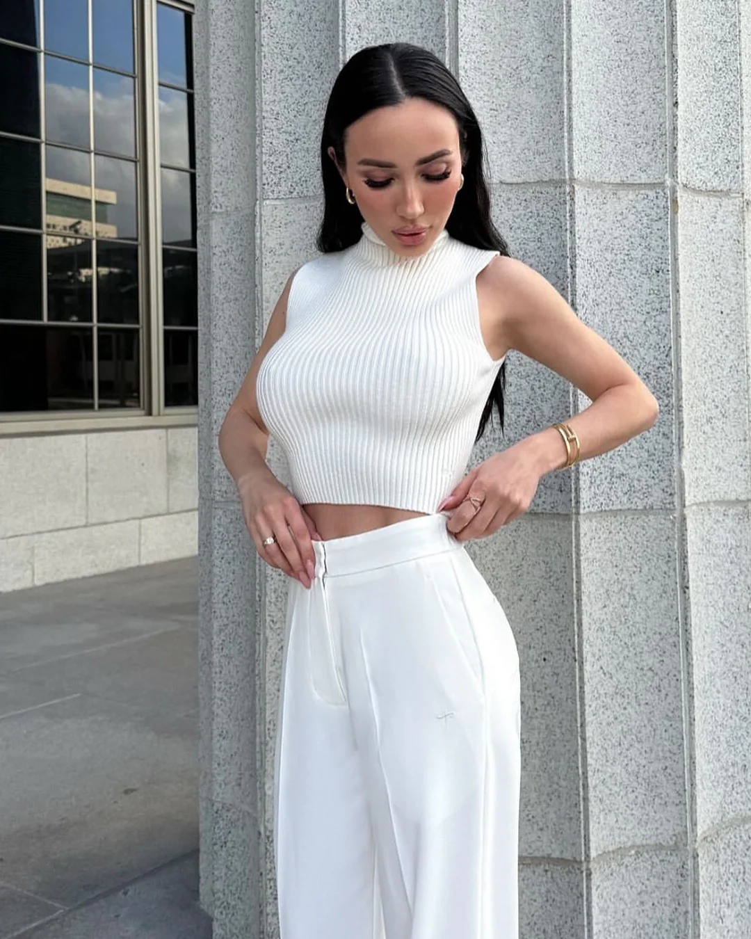 Moda Ribbed Knit Tank - Image 8