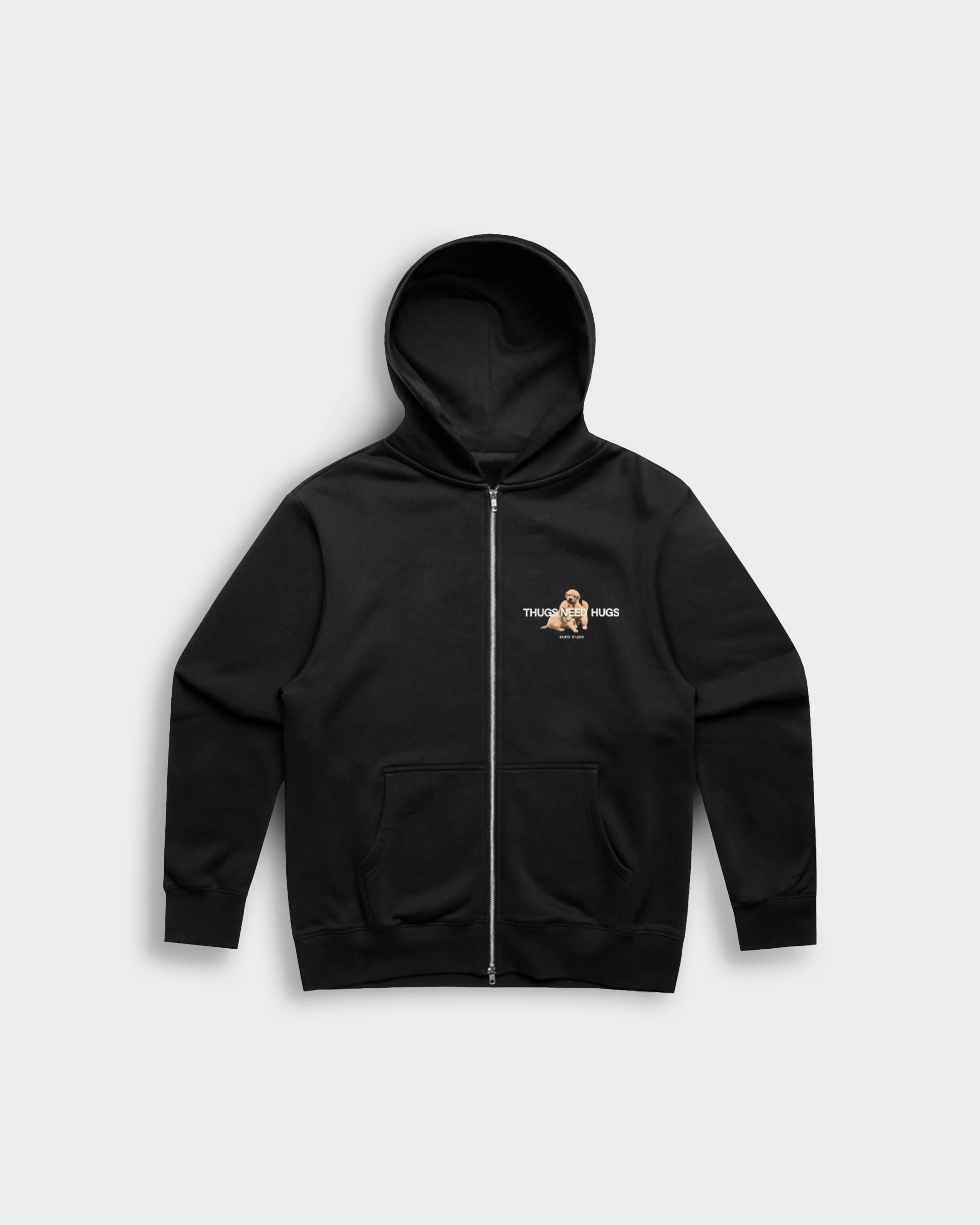 Thugs Need Hugs Fleece Zip Hoodie - Image 3